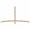 Ekena Millwork Bellingham Smooth Timber Gable Bracket, Douglas Fir, 84"W x 45"H x 1 1/2"D x 3 1/2"F, 13/12 Pitch GBW084X45X0204BEL00SDF - alternate 1